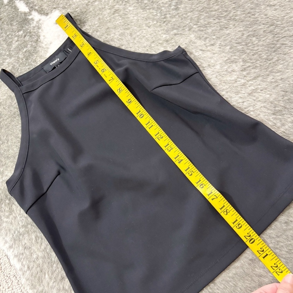 Theory Cropped Halter Tank Top Precision Ponte XS 0 P - Picture 9 of 10